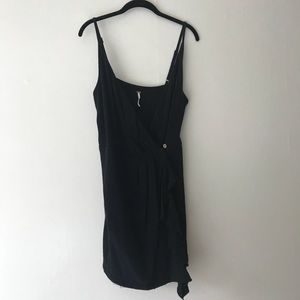 Free People Black Wrap Dress